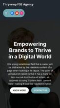 Thryvewp FSE Agency (screenshot mobile)