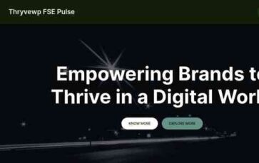 Thryvewp FSE Pulse (screenshot desktop)