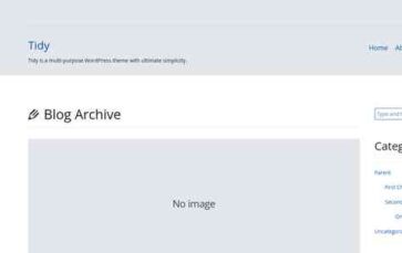 Tidy (screenshot desktop)