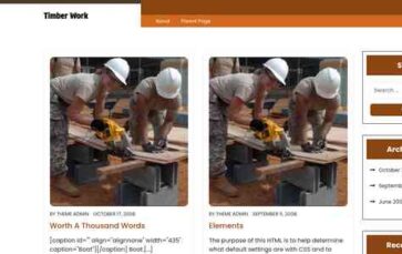 Timber Work (screenshot desktop)