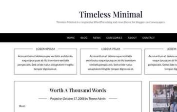 Timeless Minimal (screenshot desktop)