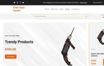 Titan Tools center (screenshot desktop)