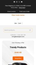 Titan Tools center (screenshot mobile)