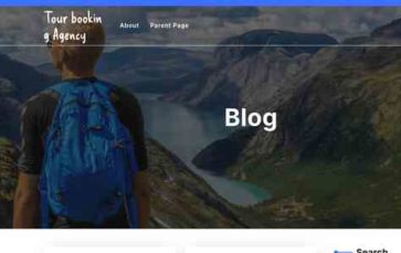 Tour booking Agency (WP Elemento) - (screenshot desktop)