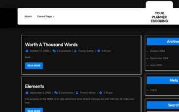 Tour Planner eBooking (screenshot desktop)