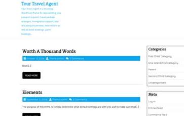 Tour Travel Agent (screenshot desktop)