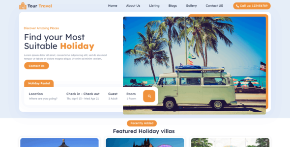 Tour Travel Package (WordPress)