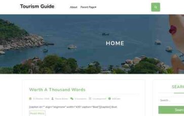 Tourism Guide (screenshot desktop)