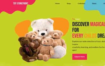 Toy Storefront (screenshot desktop)