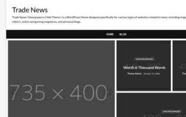 Trade News (screenshot desktop)
