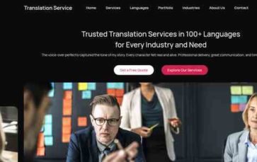 Translation Service (screenshot desktop)