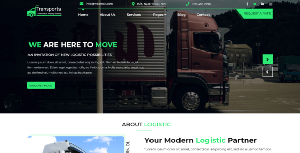 Transportation Shipment (WordPress)