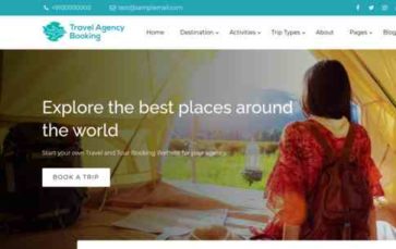 Travel Agency Booking (screenshot desktop)