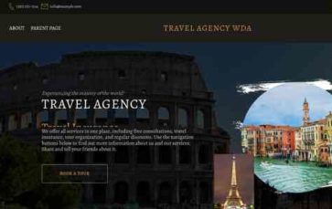 Travel Agency WDA (screenshot desktop)