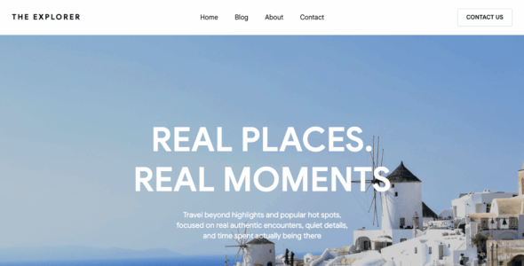 Travel Blog Journeys (WordPress)