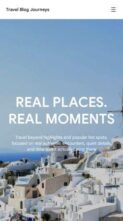 Travel Blog Journeys (screenshot mobile)