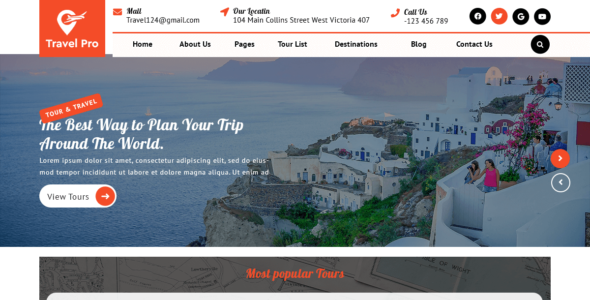 Travel Booking Agency (WordPress)