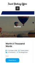 Travel Booking Offers (screenshot mobile)