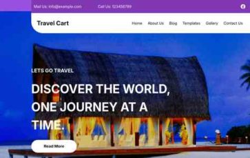 Travel Cart (screenshot desktop)