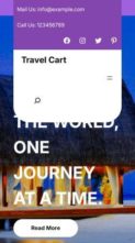 Travel Cart (screenshot mobile)