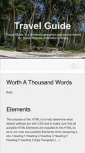 Travel Guide (Travel Themes) - (screenshot mobile)