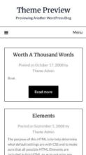 Travel Minimalist Blogger (screenshot mobile)