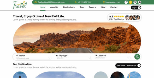 Travel Planning (WordPress)
