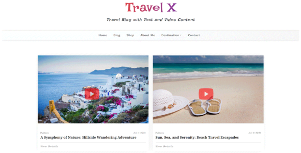 Travel X (WordPress)