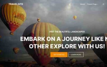 Travelsite (screenshot desktop)