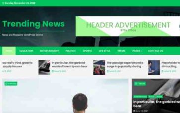 Trending News (WalkerWP) - (screenshot desktop)