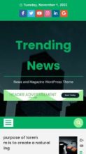 Trending News (WalkerWP) - (screenshot mobile)