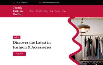 Trendy Fashion Outfits (screenshot desktop)