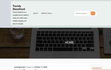 Trendy Storefront (screenshot desktop)