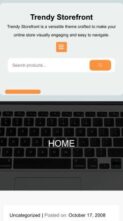 Trendy Storefront (screenshot mobile)