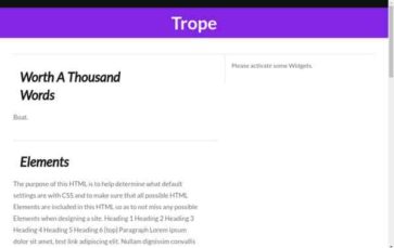 Trope (screenshot desktop)