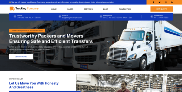Trucking Company (WordPress)