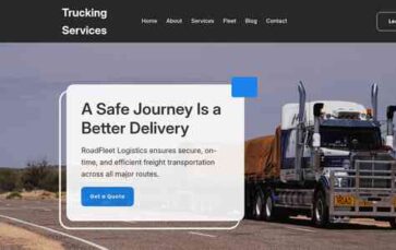 Trucking Services (screenshot desktop)