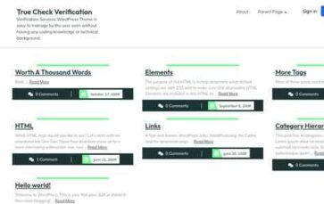 True Check Verification (screenshot desktop)