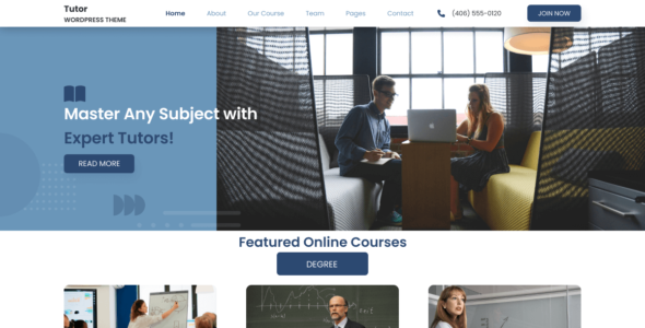 Tutor Elearning (WordPress)