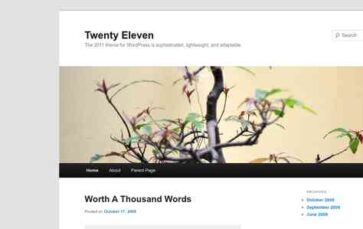 Twenty Eleven (screenshot desktop)