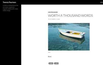 Twenty Fourteen (screenshot desktop)