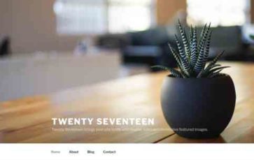 Twenty Seventeen (screenshot desktop)