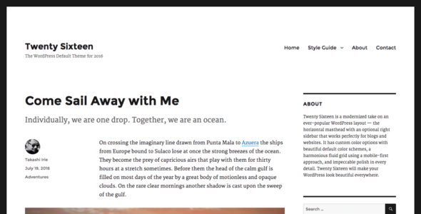 Twenty Sixteen (WordPress)