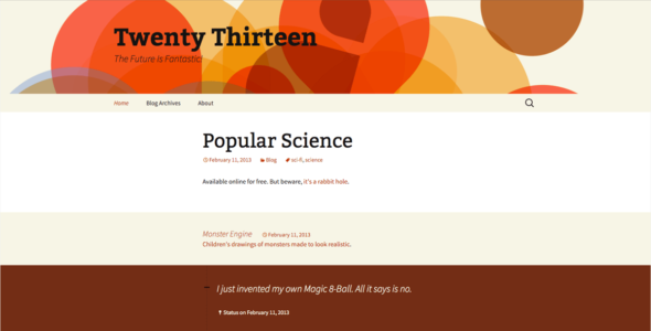 Twenty Thirteen (WordPress)