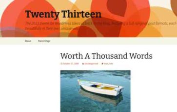 Twenty Thirteen (screenshot desktop)