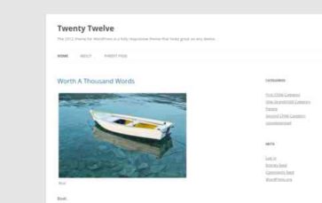 Twenty Twelve (screenshot desktop)