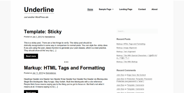 Underline (WordPress)