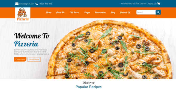 Unique Pizza Shop (WordPress)