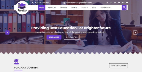 University Institute (WordPress)