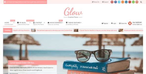 Unos Glow (WordPress)